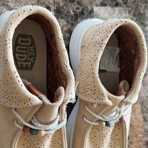 Hey Dude Tan Lace-Up Shoes